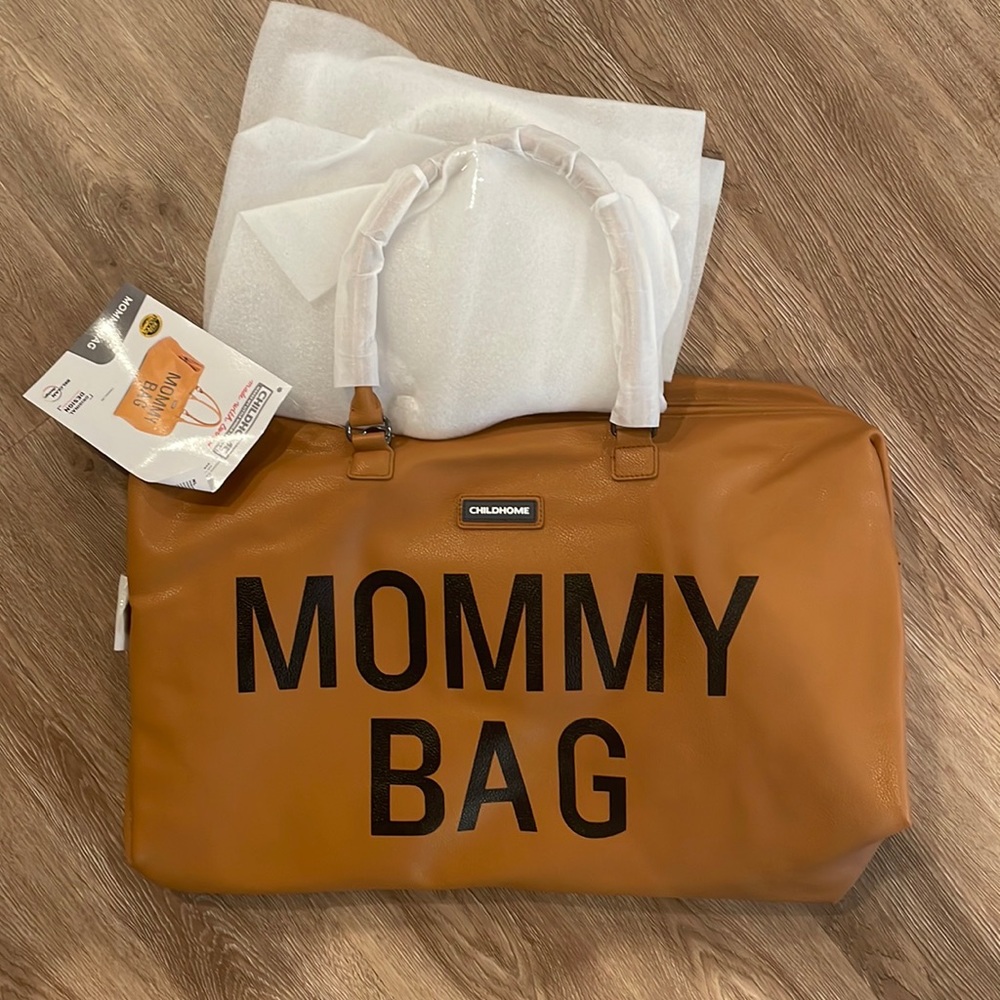 Large faux leather Mommy Bag